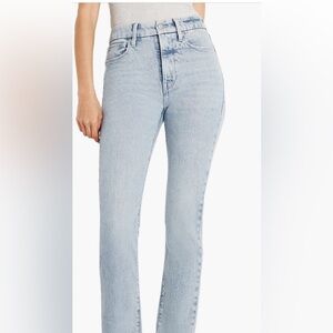 Good American Light Blue Straight Leg Jeans